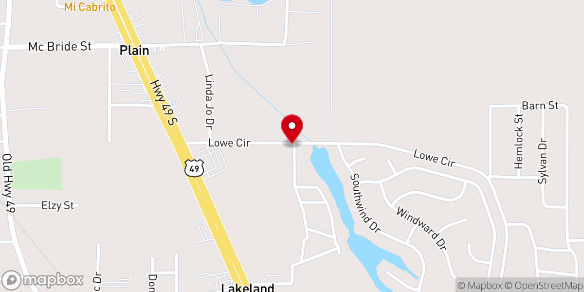 Map showing location of Plain Landmark Missionary Baptist Church