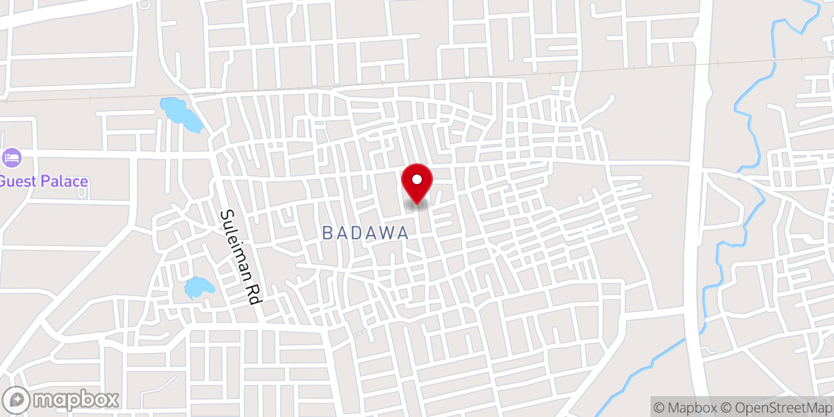 Map showing location of EYN CHURCH BADAWA KANO