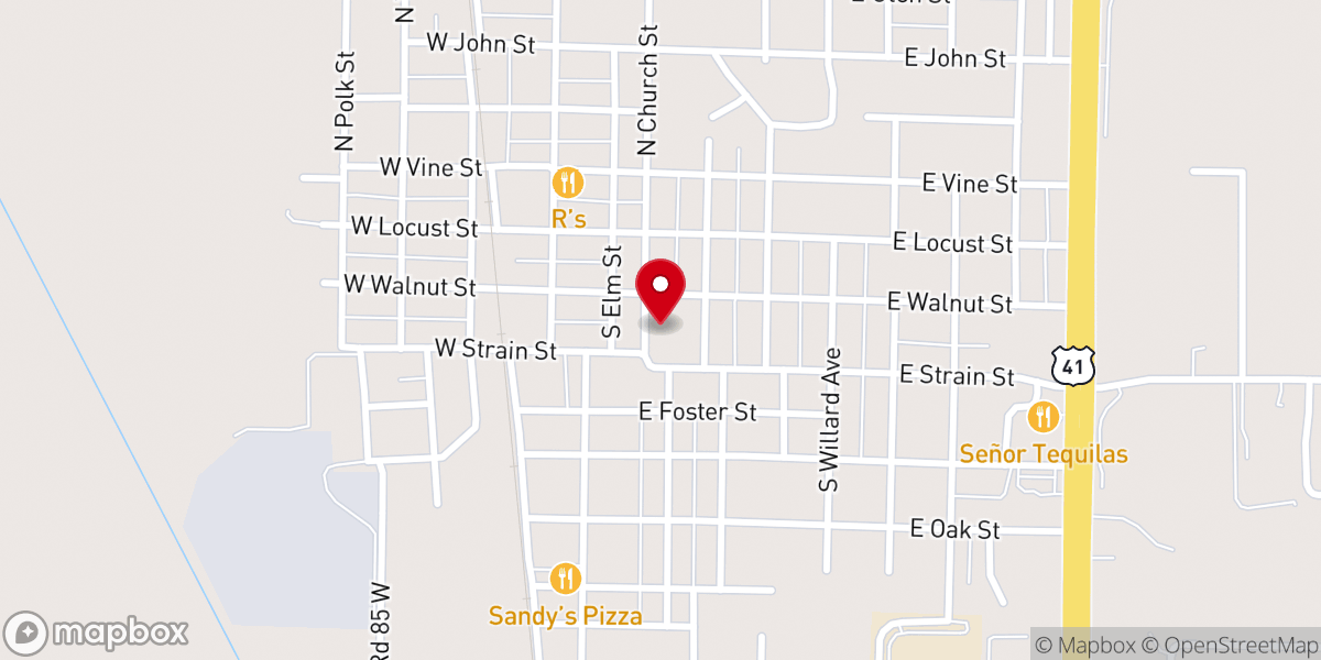 Map showing location of Holy Cross School