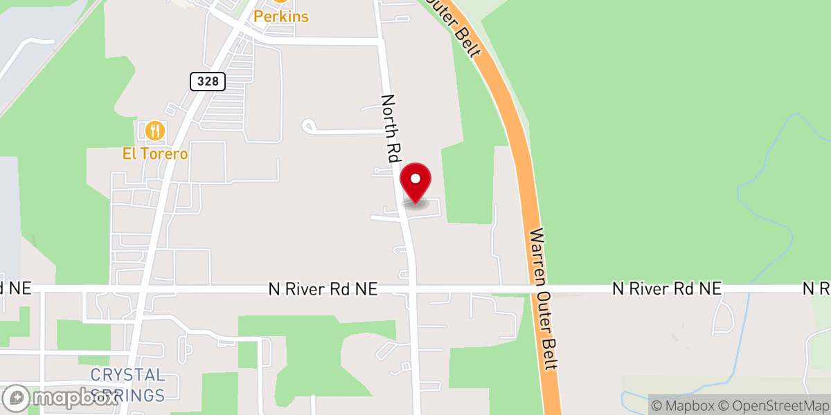 Map showing location of Trinity Evangelical Lutheran Church