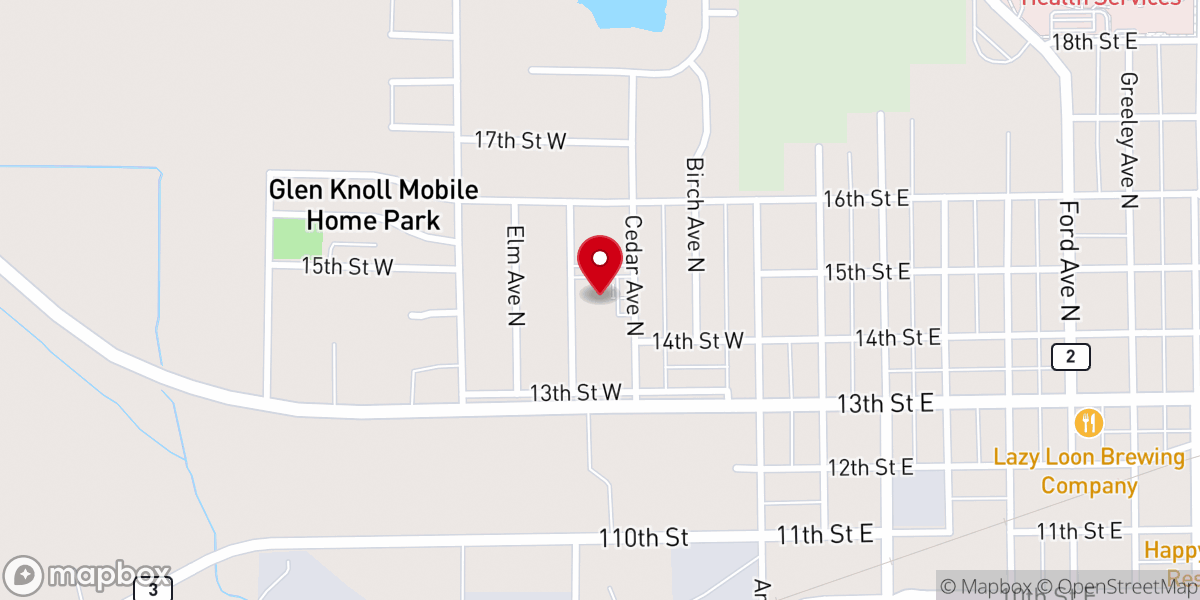 Map showing location of Good Shepherd Lutheran Church