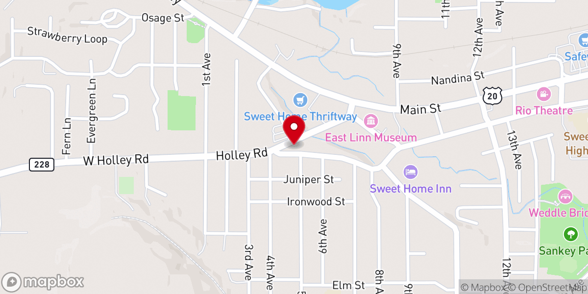 Map showing location of Reigning Glory Ministry Center