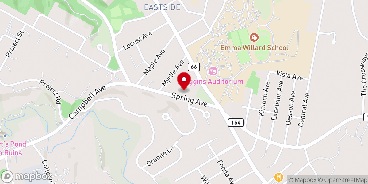 Map showing location of Holy Cross Armenian Apostolic Church