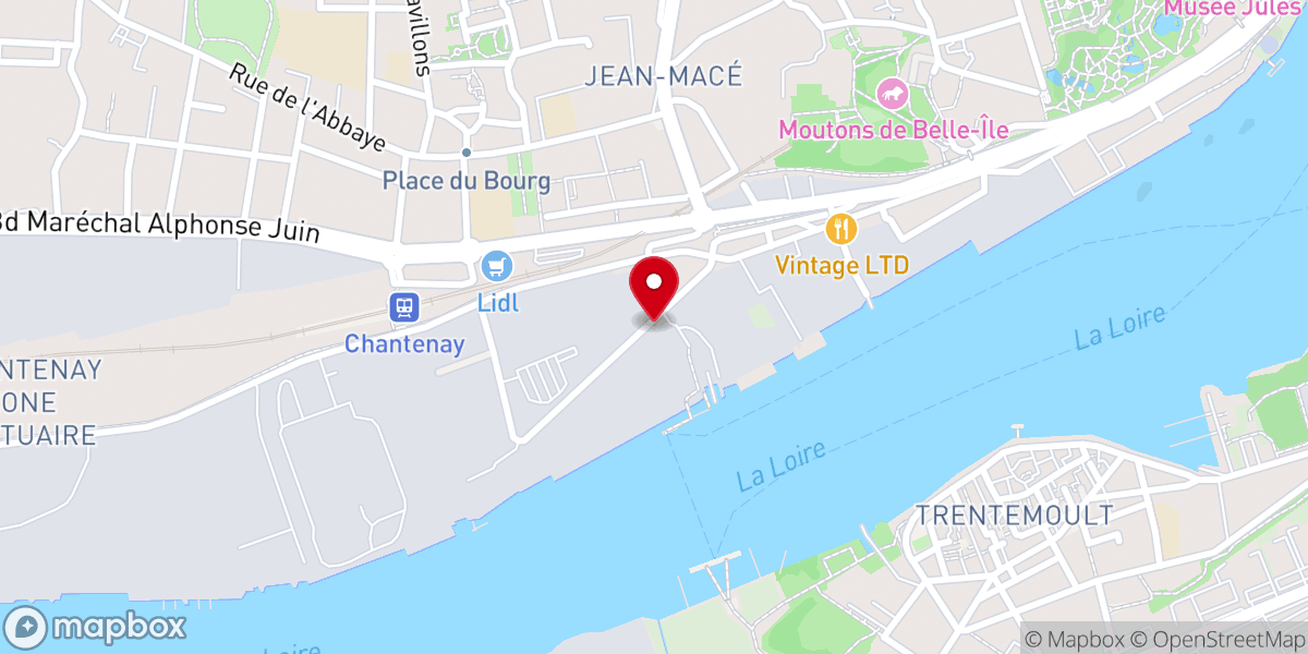Map showing location of Eglise de la rédemption Nantes