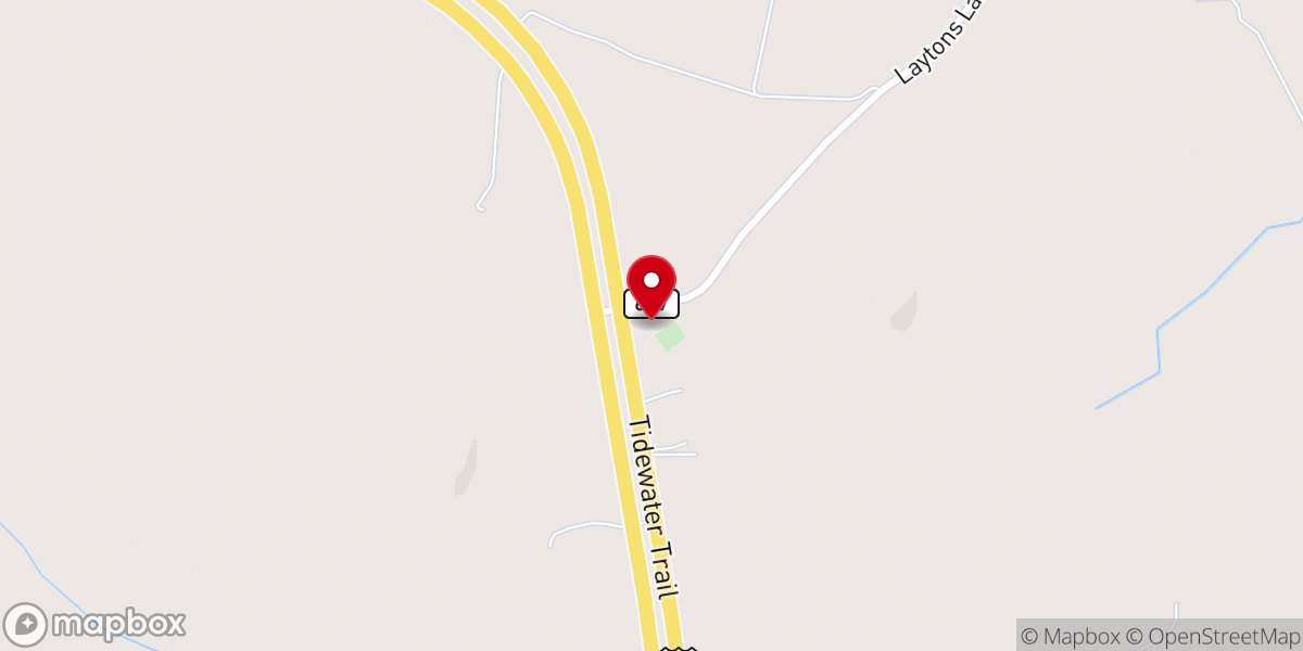 Map showing location of Zion Baptist Church