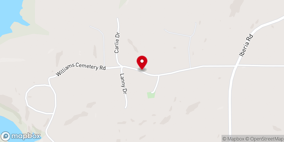 Map showing location of Clarkson United Methodist Church