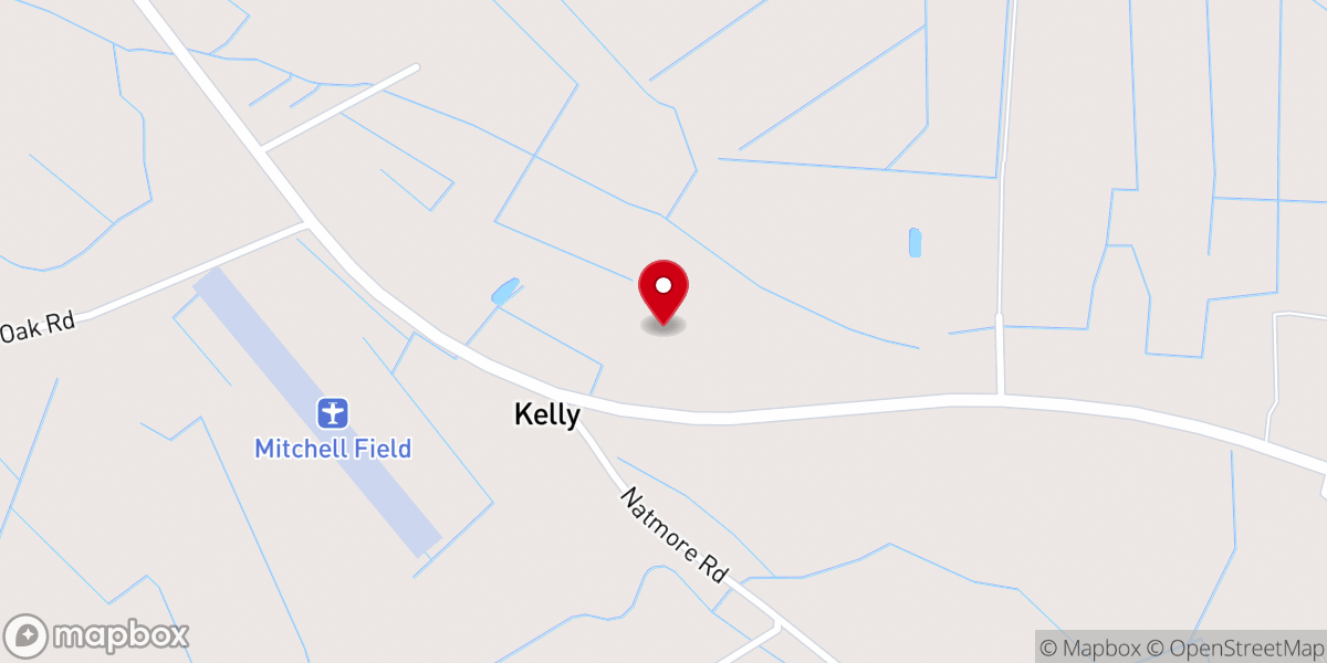 Map showing location of Centerville Baptist Church