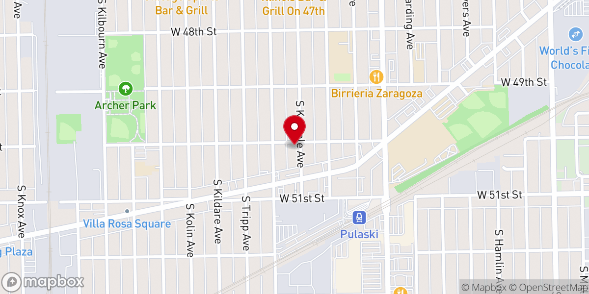 Map showing location of Midway Church of God