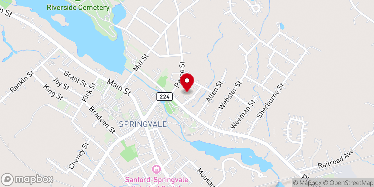 Map showing location of Springvale