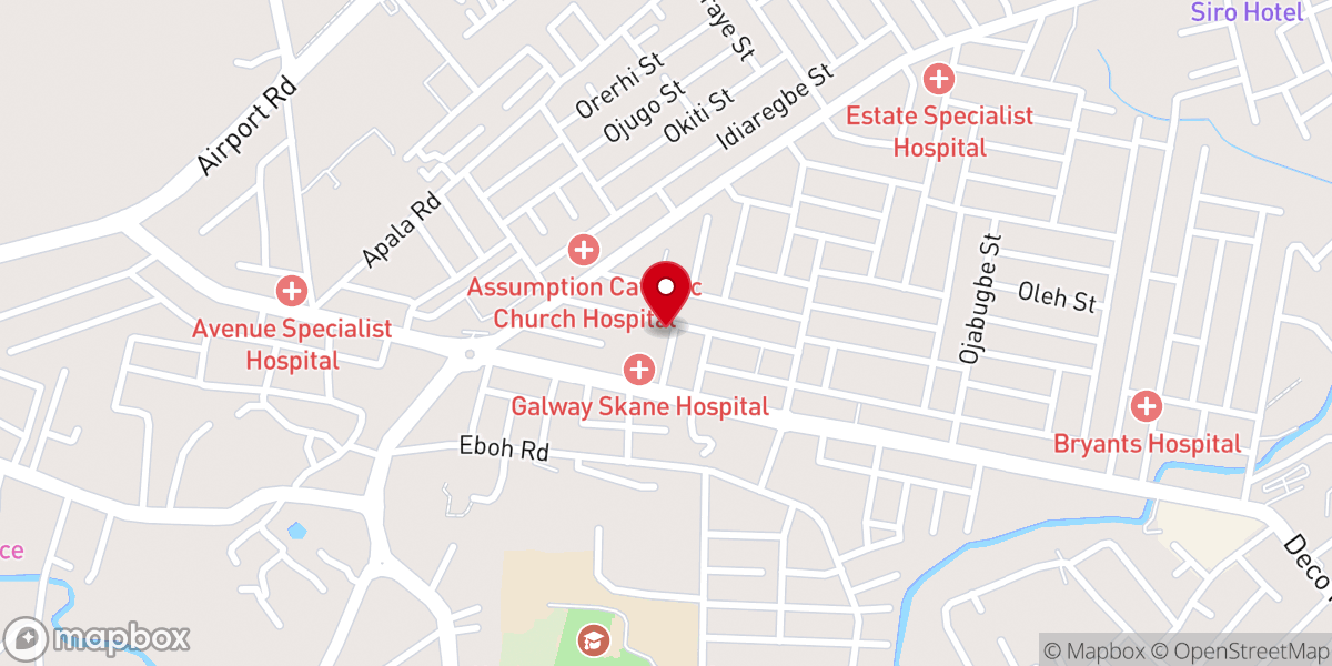 Map showing location of Pastorium of Avenue Baptist Church