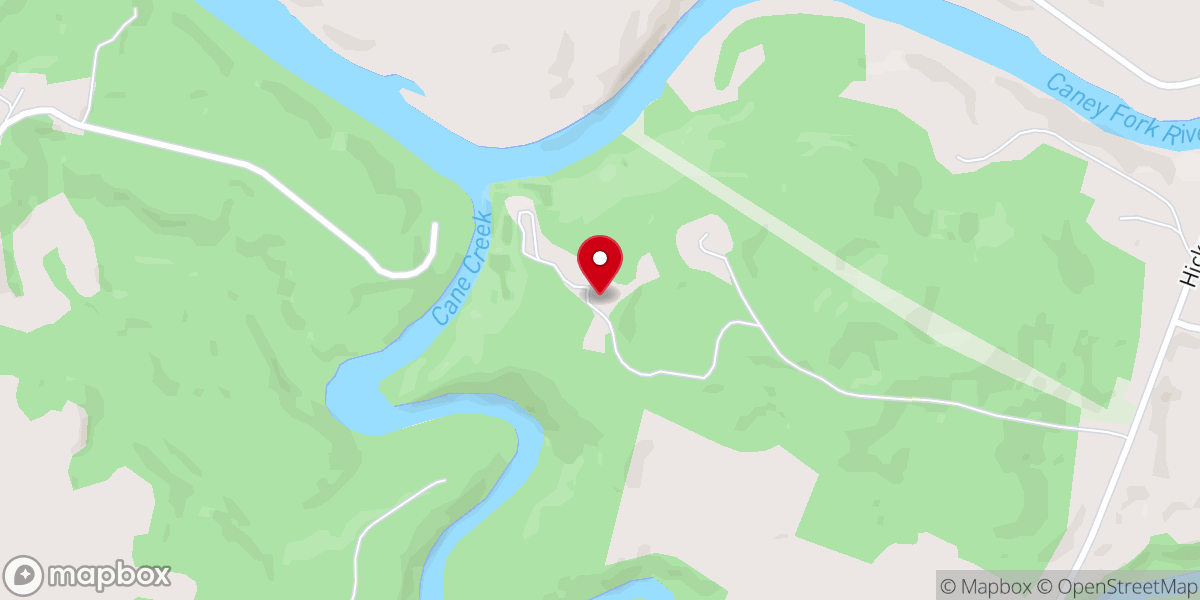 Map showing location of River Cliff Venue