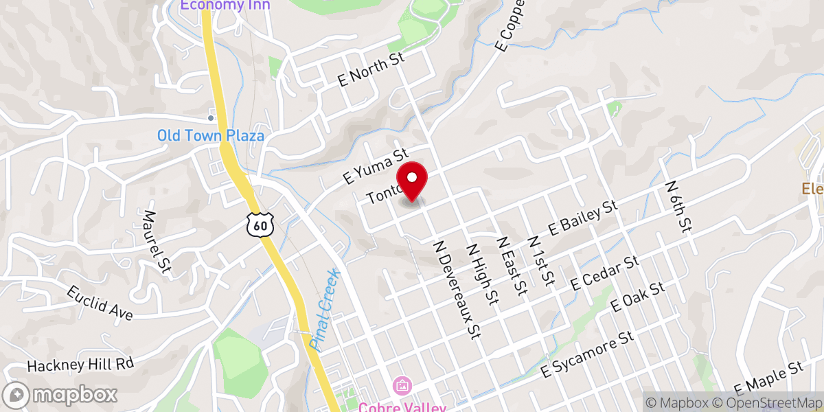 Map showing location of St Peter's Lutheran Church