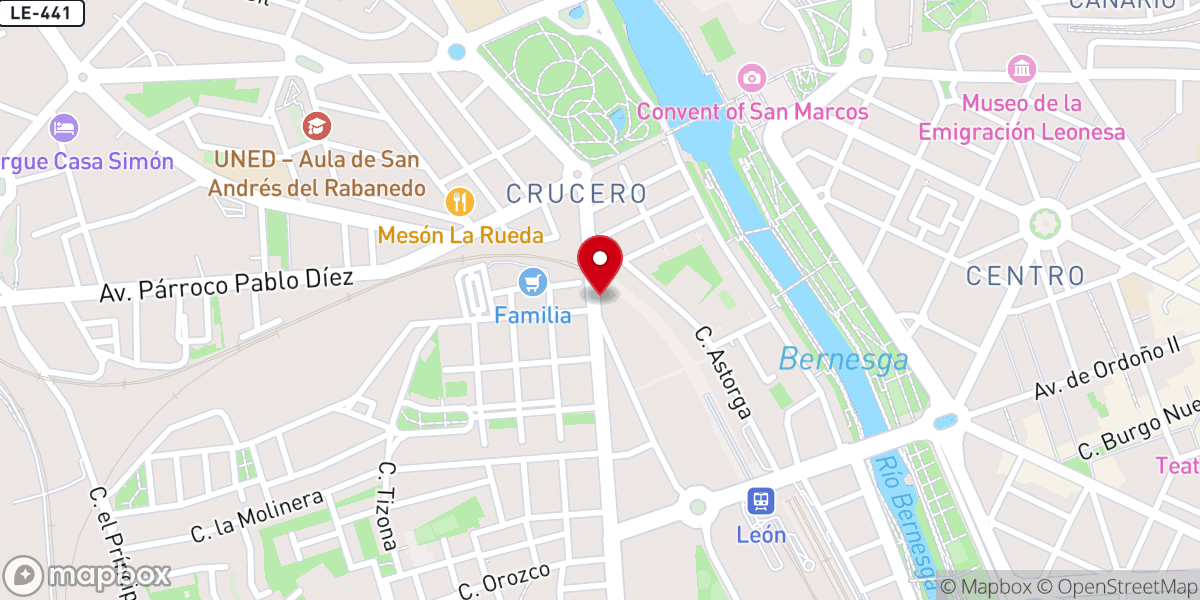 Map showing location of IGLESIA CRISTIANA CASA DE DIOS Y PUERTA DEL CIELO