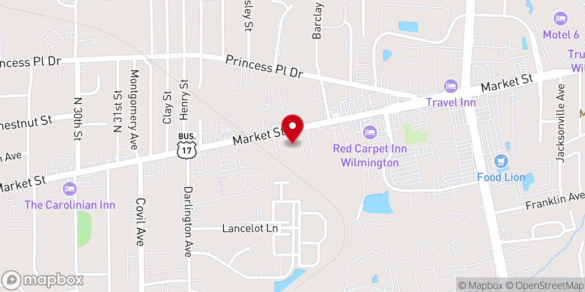 Map showing location of Hope Community