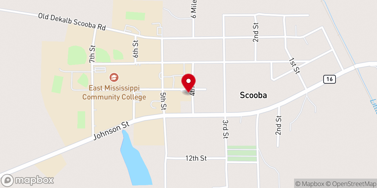 Map showing location of Chapel In the Pines