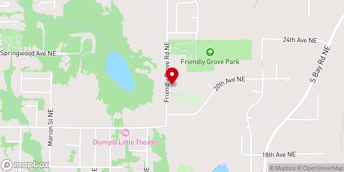 Map showing location of Peace Lutheran Brethren Church