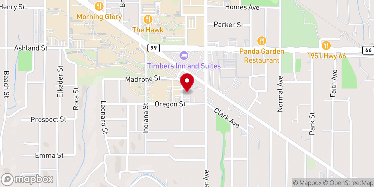 Map showing location of Grace Lutheran Church