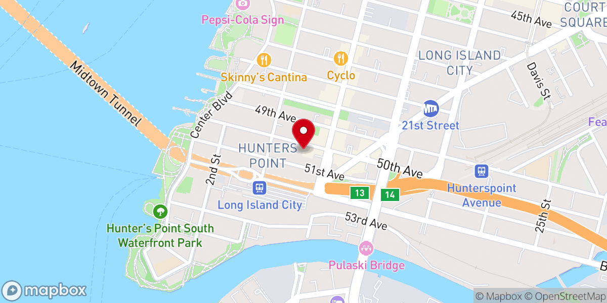 Map showing location of New City NYC