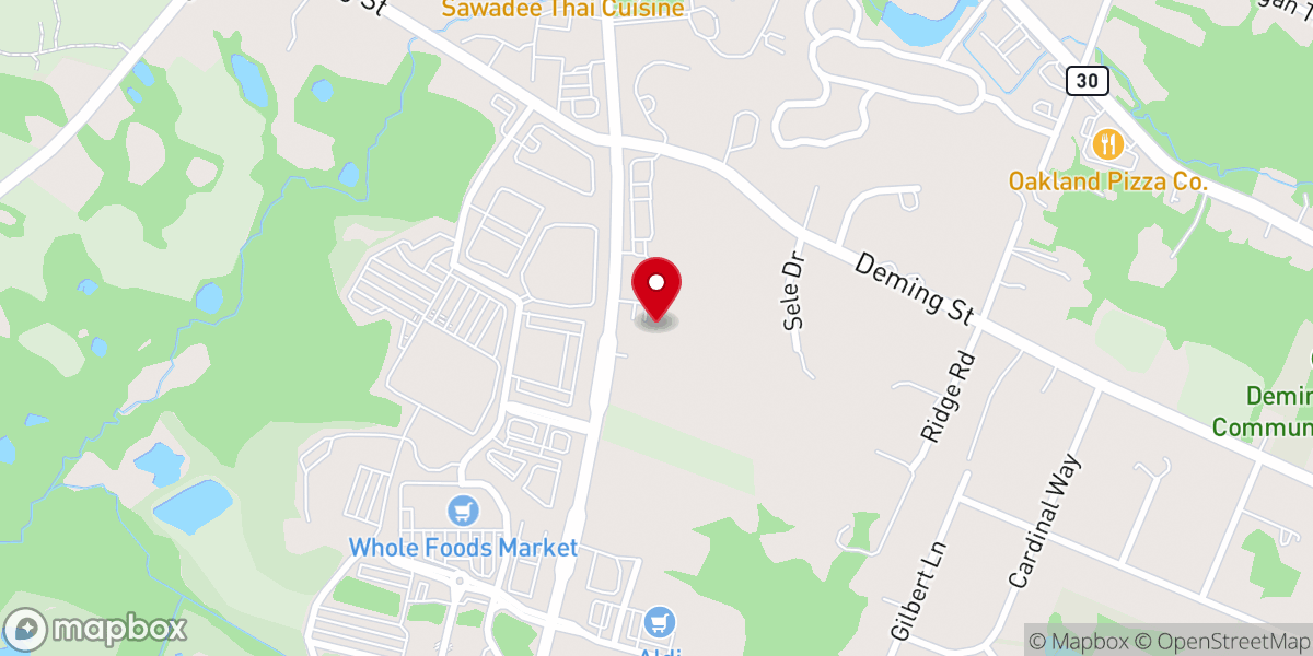 Map showing location of Messiah Lutheran Church