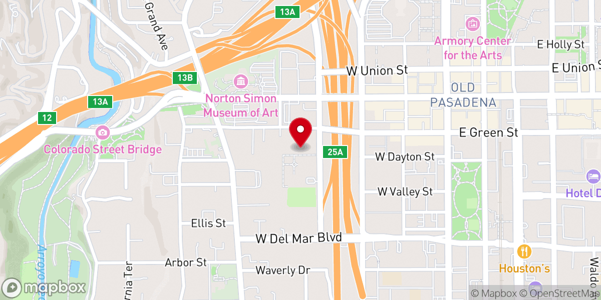 Map showing location of Ambassador Mansions & Gardens