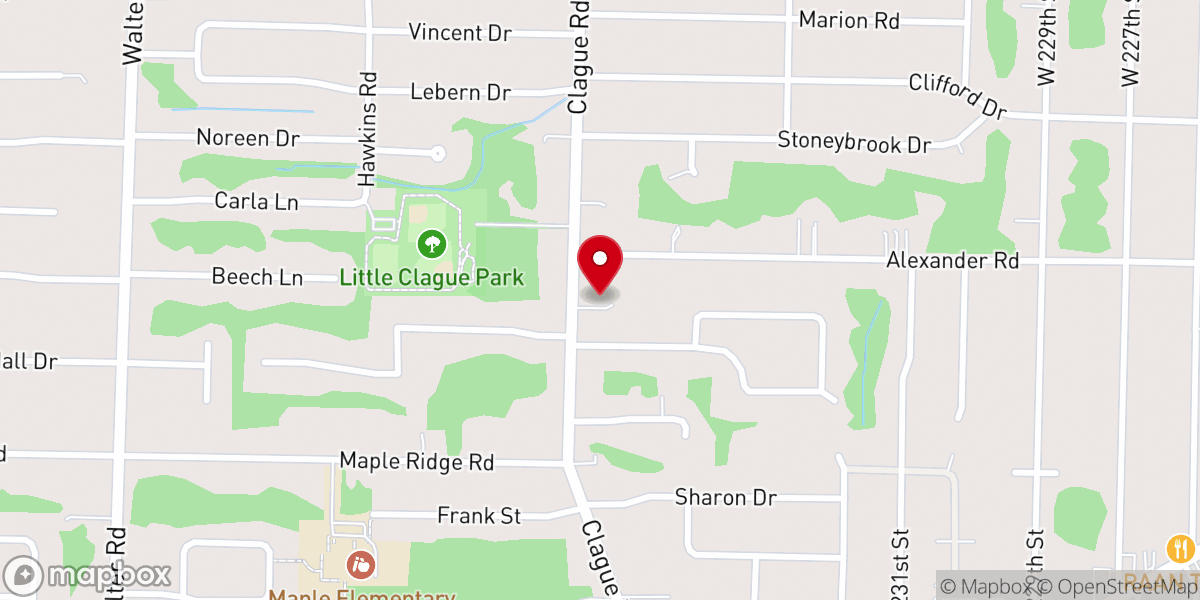 Map showing location of Calvary Community Church