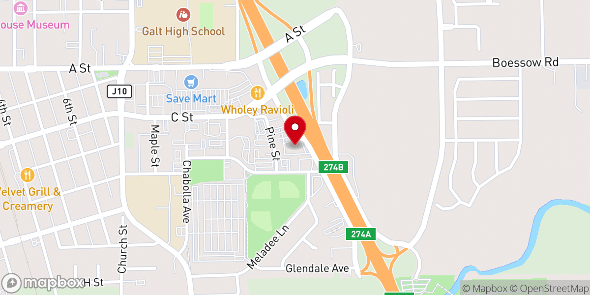 Map showing location of Horizon Community Church
