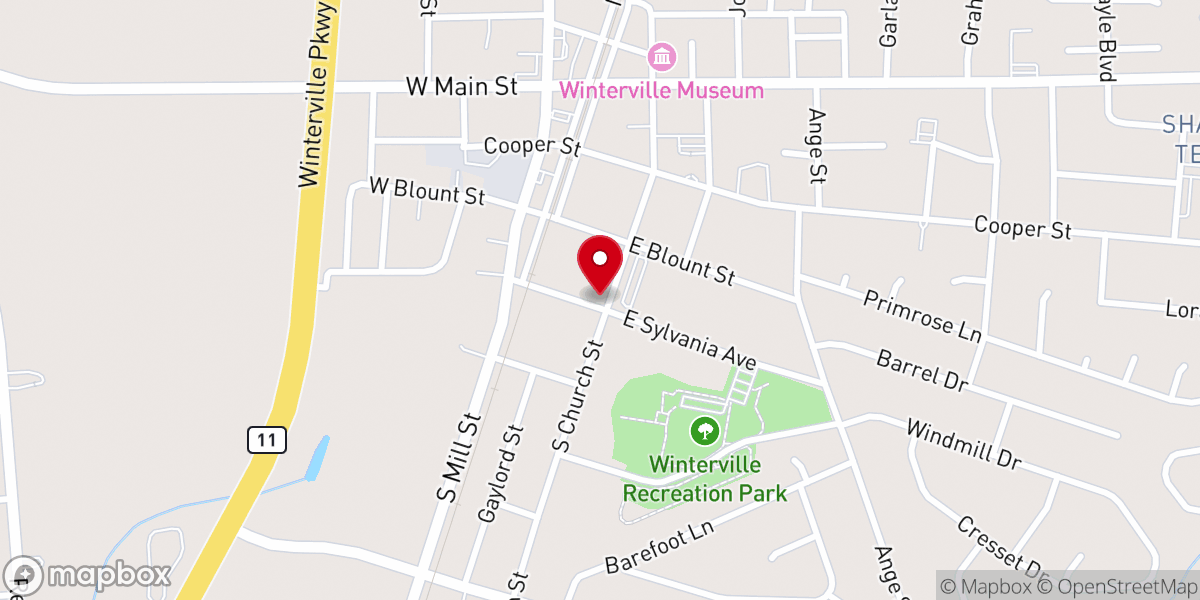 Map showing location of Holy Cross Anglican Church
