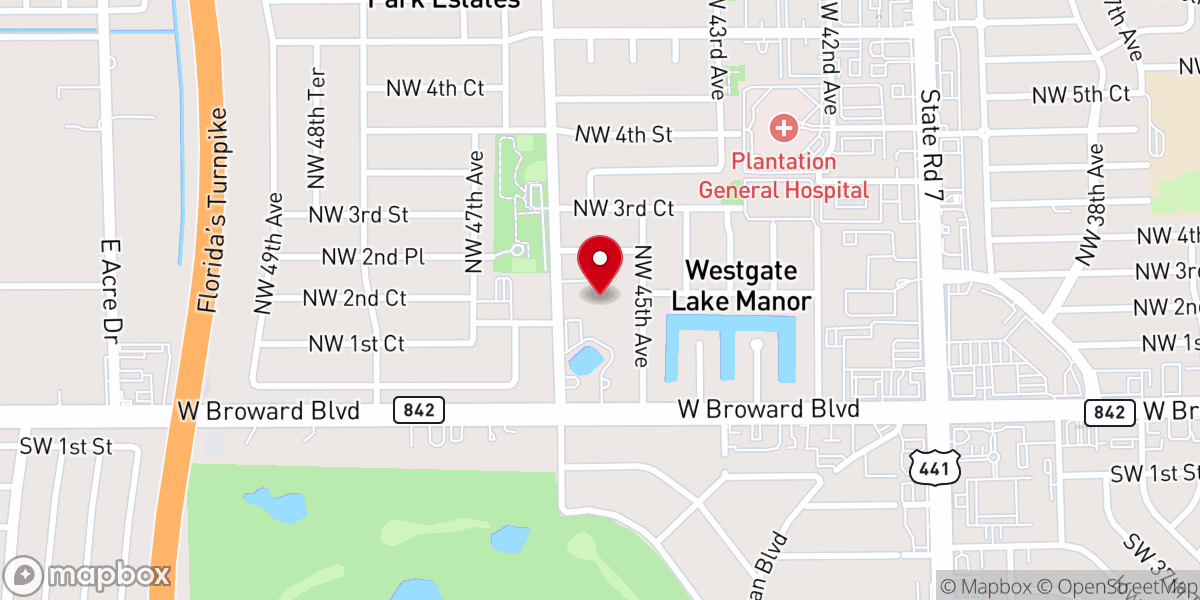 Map showing location of Covenant Korean Baptist Church of Miami