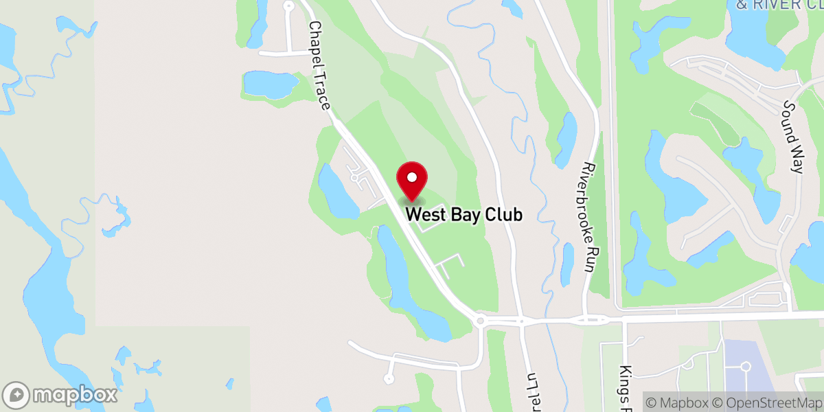 Map showing location of West Bay Club