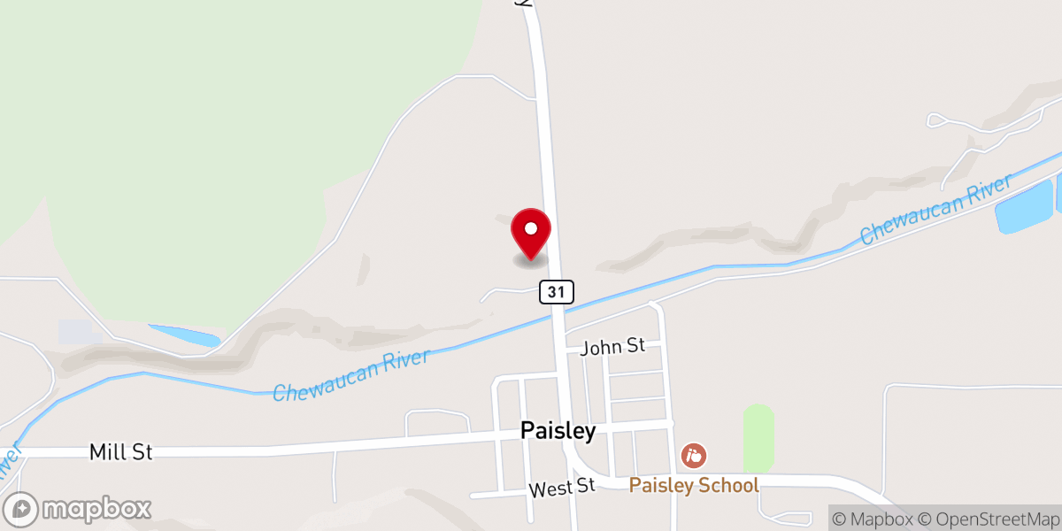 Map showing location of Refuge Church Paisley