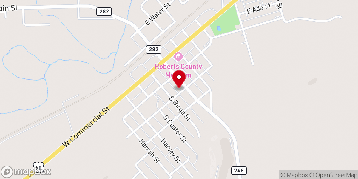 Map showing location of Church of Christ