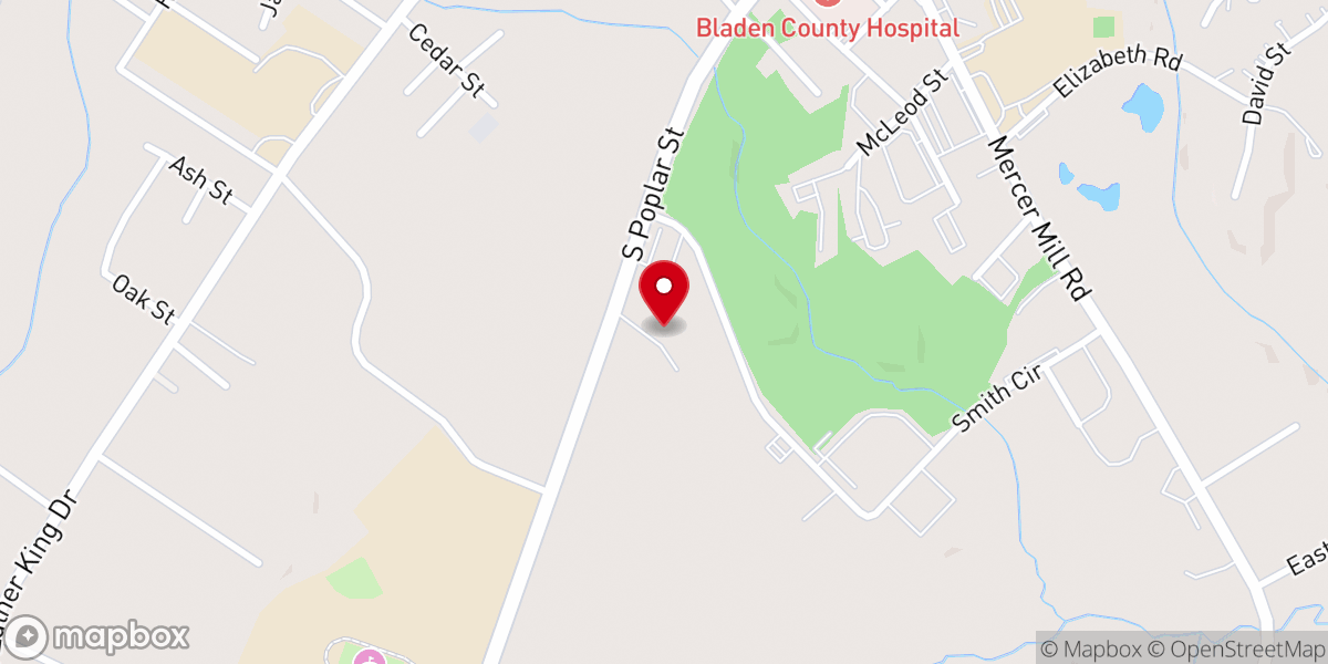 Map showing location of Elizabethtown Pentecostal