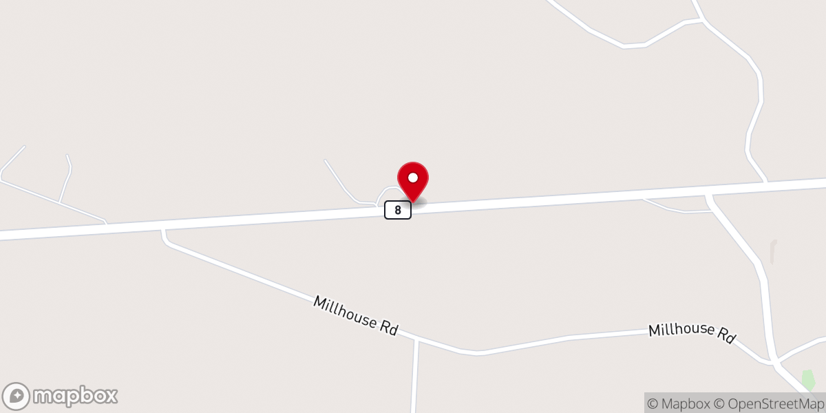 Map showing location of Black Jack MB Church