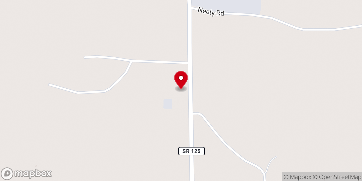 Map showing location of Grace Baptist Church