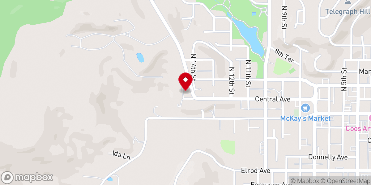 Map showing location of Harmony United Methodist Church