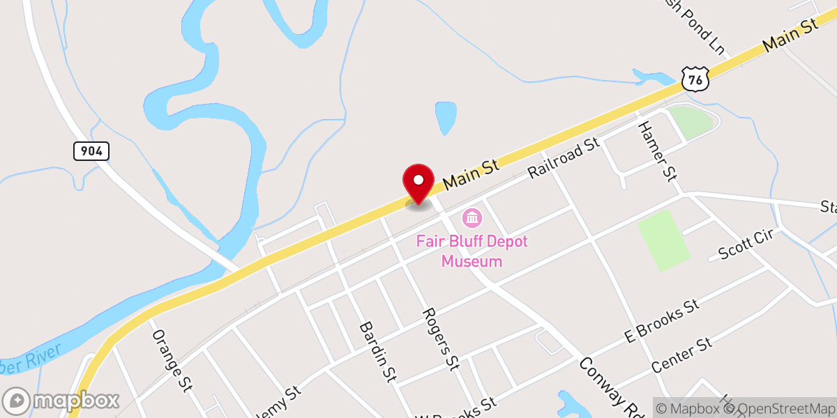 Map showing location of Johnny's Drive - In