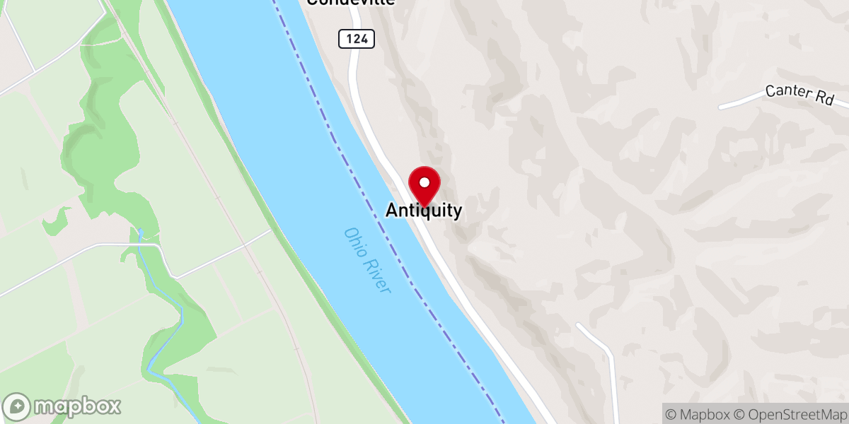 Map showing location of Antiquity Baptist Church