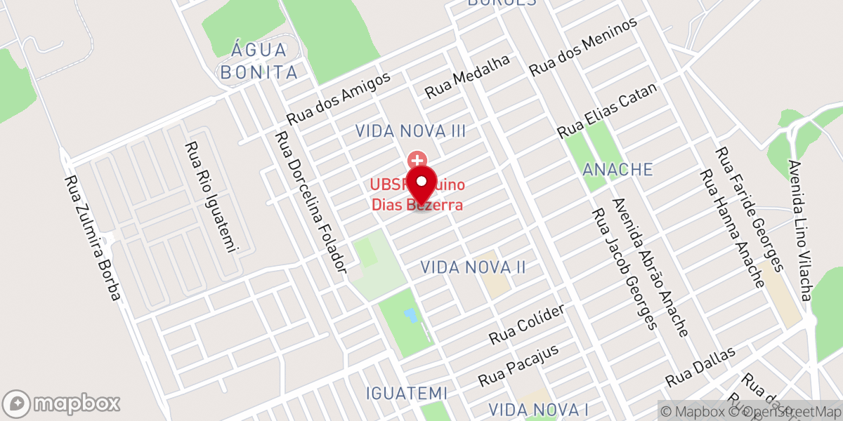 Map showing location of Igreja Evangélica Pentecostal Deus de Israel