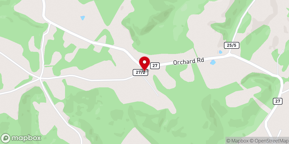 Map showing location of Pine Grove Baptist Church