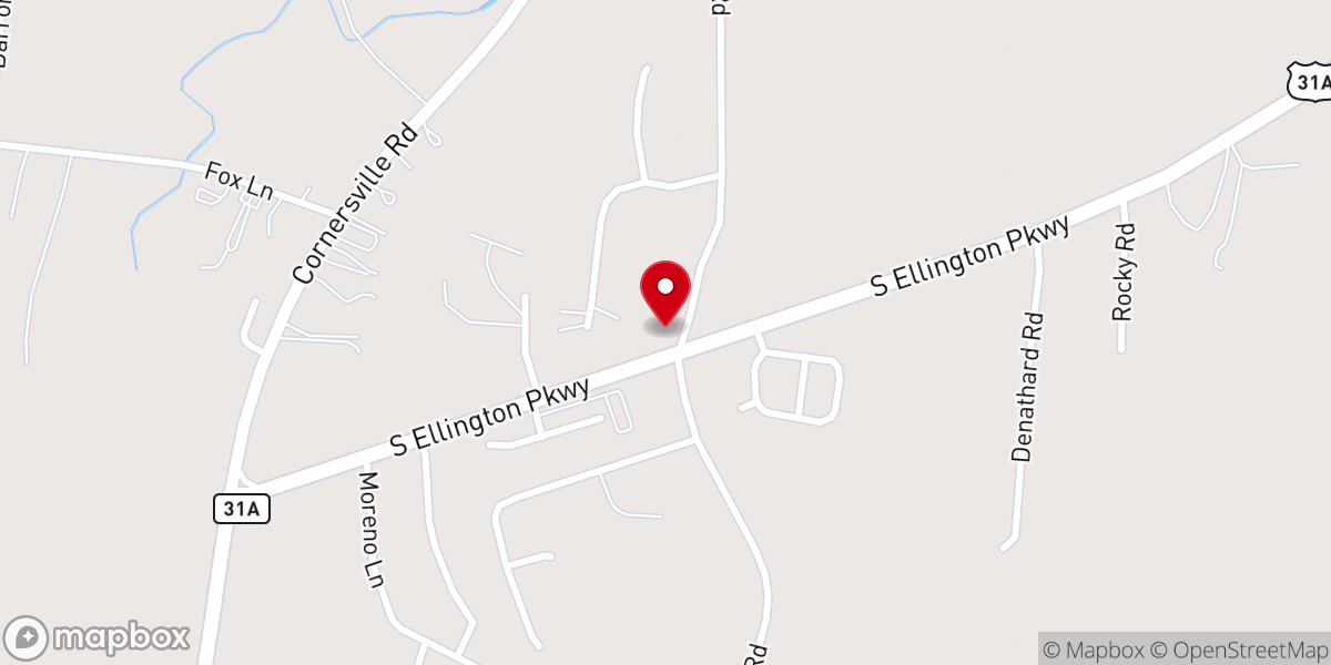 Map showing location of First Church of the Nazarene