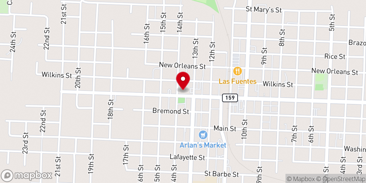 Map showing location of New Faith Ministries