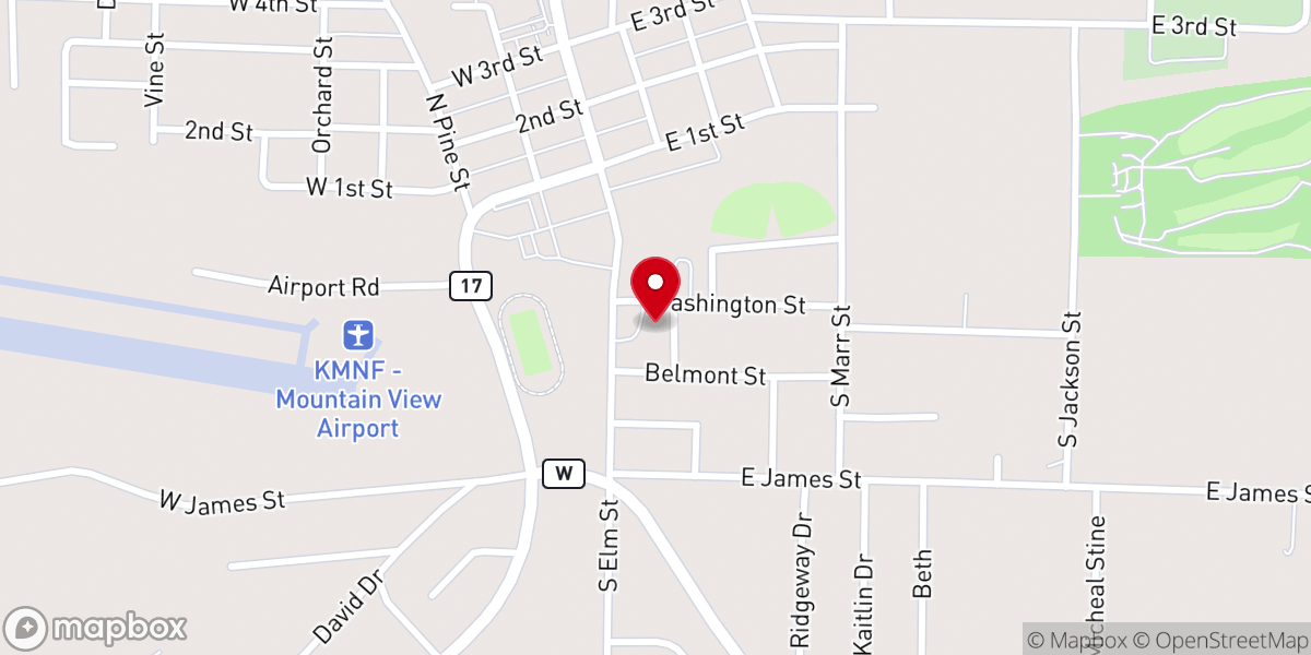 Map showing location of CareCenter Ministries Missouri