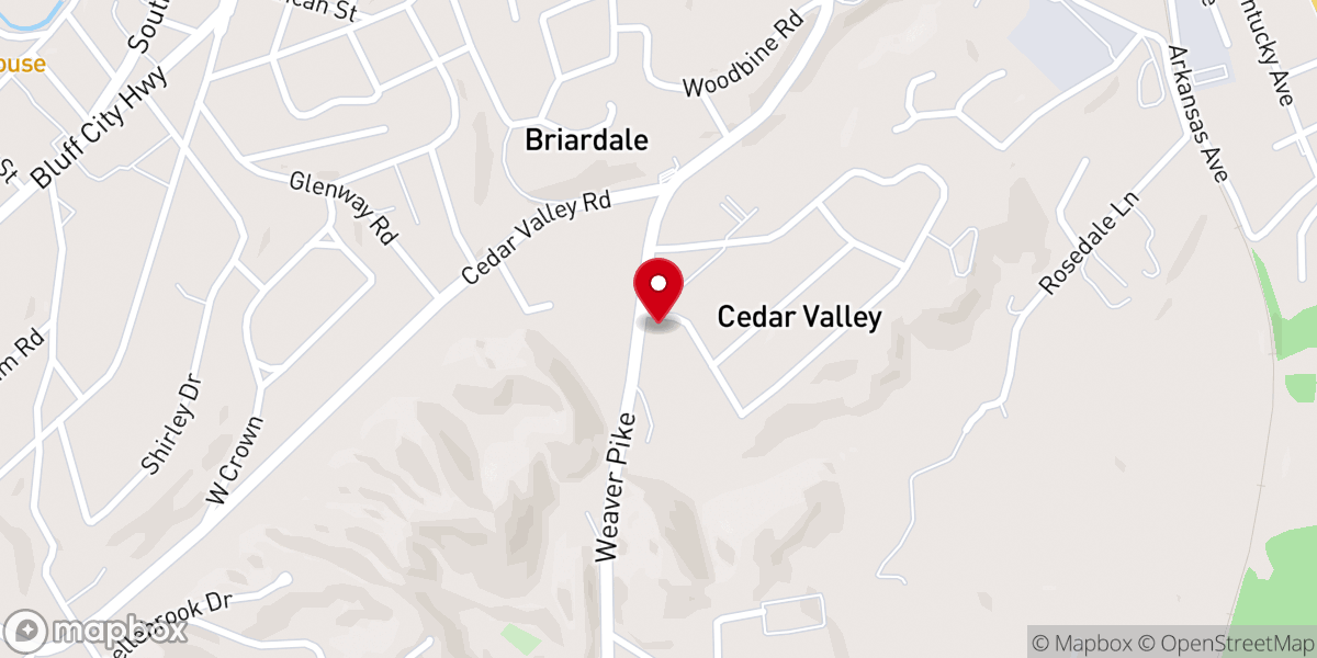 Map showing location of God's House