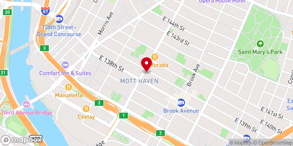Map showing location of Full Gospel Believers Church