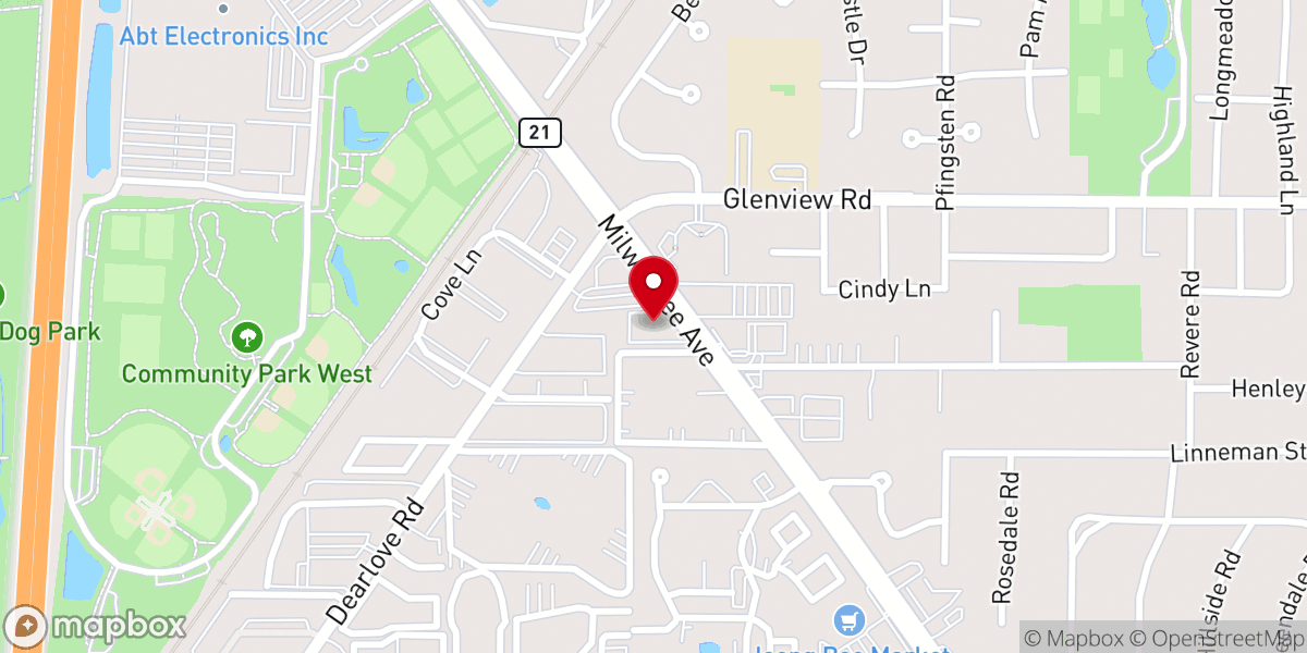 Map showing location of First Korean Presbyterian Church