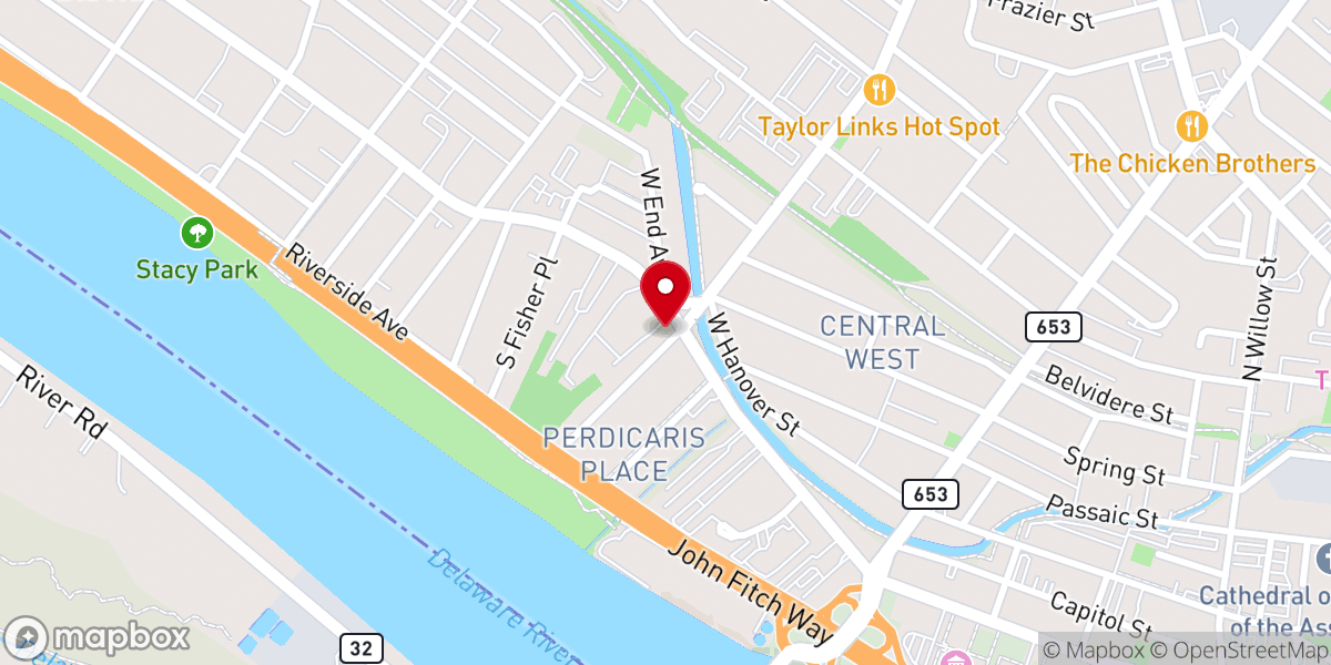 Map showing location of Gethsemane Tabernacle Church UHC