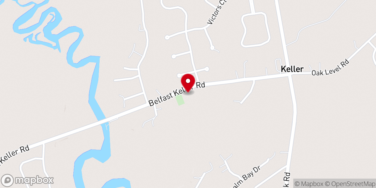 Map showing location of Bryan Neck Presbyterian Church