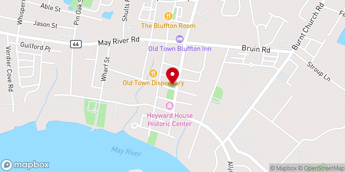 Map showing location of DuBois Park
