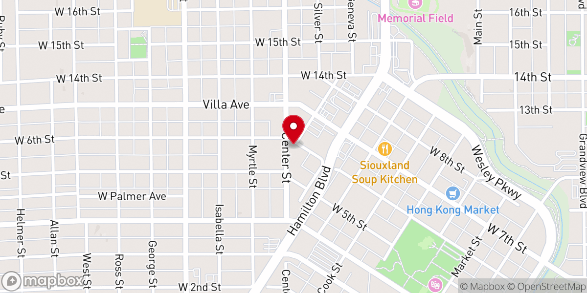 Map showing location of St Paul's Indian Mission