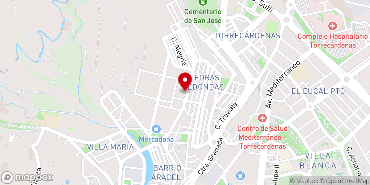 Map showing location of Parroquia San Ignacio de Loyola